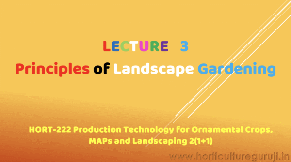 Principles of Landscape Gardening PPT